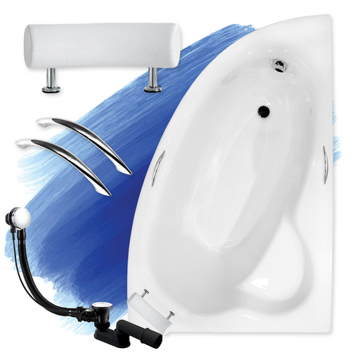 Baignoire bain angle 150x100 - baignoire, d'angle