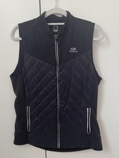 Decathlon Kalenji Women’s Vest S/M Black Running Walking Lightweight Reflective