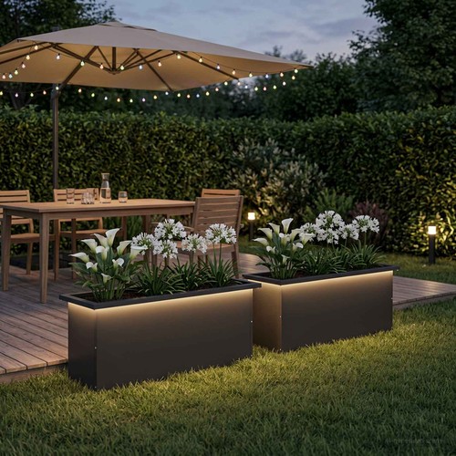 Jardinière jardin avec - jardinière, led