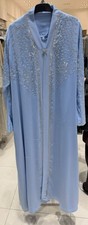 Robe Abaya 2 Pièces Bleu 