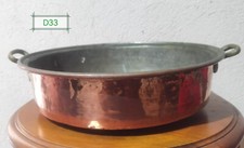 Grande marmitte 33cm à confiture, en cuivre, début XXème, vintage