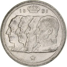 Belgique, Baudouin, 100 Frank