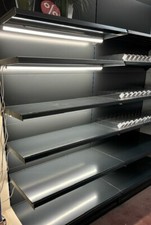 Étagère Verkaufsregal de Magasin LED Éclairage Anthracite Grundregal Regal 2m