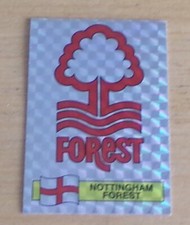 1986 NOTTINGHAM FOREST ECUSSON  FOOTBALL   PANINI  VIGNETTE  NEUVE