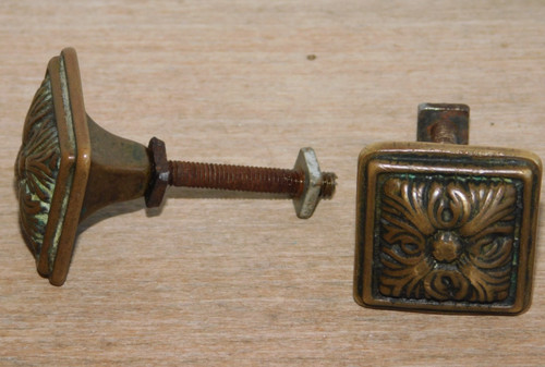 Ancienne poignee laiton - 2, en