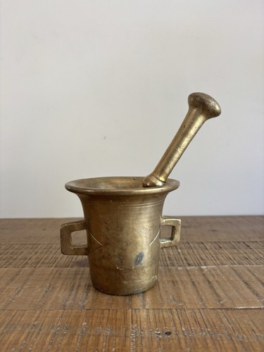 Ancien mortier bronze - mortier, avec