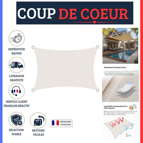 Voile ombrage rectangulaire - d'ombrage,