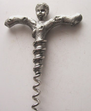 tire bouchons Ancien à décor de Bacchus  Corkscrew Cavatappi