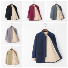 Veste De Kung Fu En Lin Pour Hommes, Chemise À Col Montant, Costume Tang Chinois