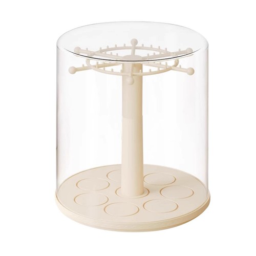 Vitrine transparente rotative