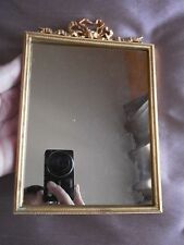 Miroir ou cadre porte photo métal doré style Louis XVI à Noeud Marie Antoinette