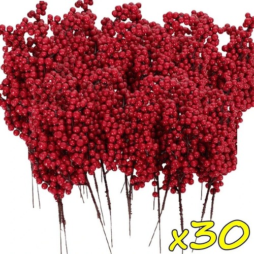 30x red berry - picks, with