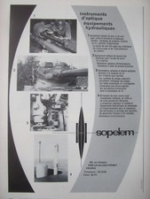1/1973 PUB SOPELEM ARMEMENT NIGHT VISION OPTIQUE EPISCOPE PERISCOPE FRENCH AD