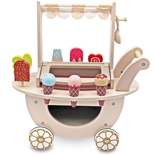 Marchande glace enfant bois - glace, en