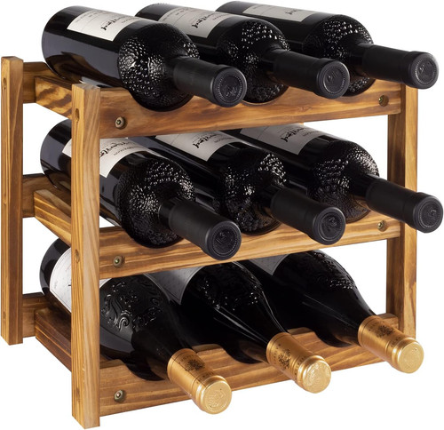 Wine rack bottle tier - 9, 3-tier