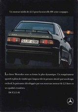 Catalogue Brochure Mercedes 190 E 2.5-16 W201 02/1989 France