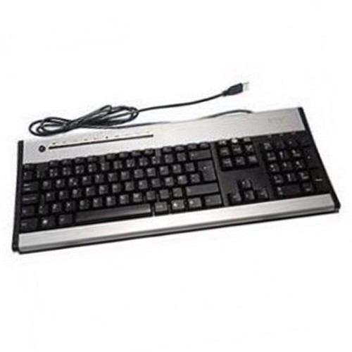 Clavier azerty noir argent usb - noir,