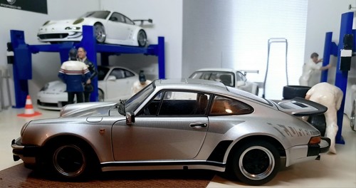 Porsche 930 turbo silver - 930,
