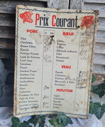 Ancien panneau publicitaire - ancien,