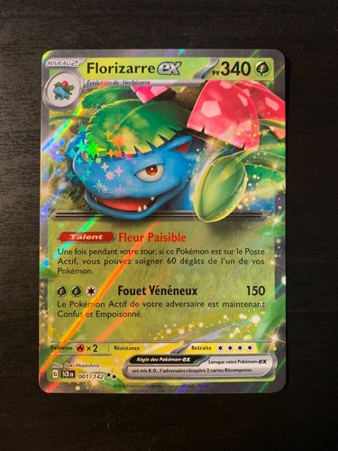 Carte pokémon florizarre - carte, ex