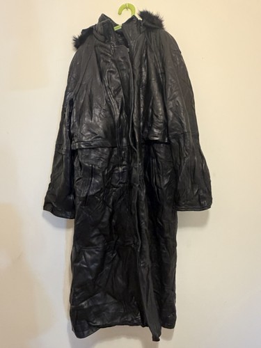Leather limited manteau long - leather,