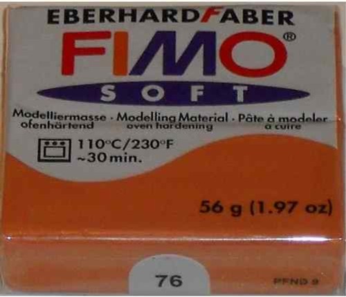 Pâte fimo soft cognac 76 - fimo, n°76
