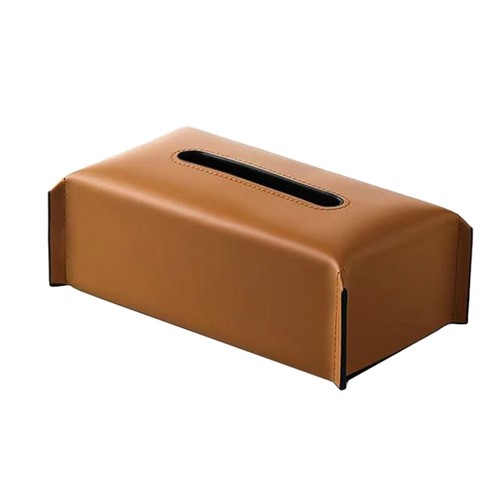 Boîte mouchoirs cuir - à,