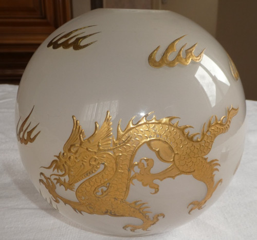 Superbe ancien globe de - et,