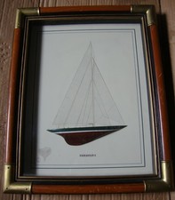 Cadre vitrine vintage bateau