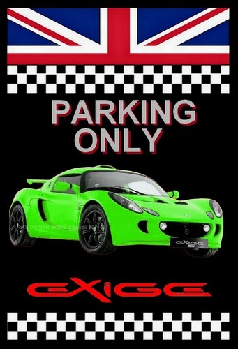 Plaque parking only lotus - ",