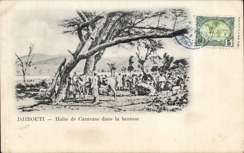 Djibouti halte de - —, caravane