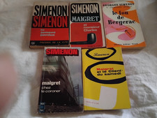 SIMENON LOT DE 5 LIVRES