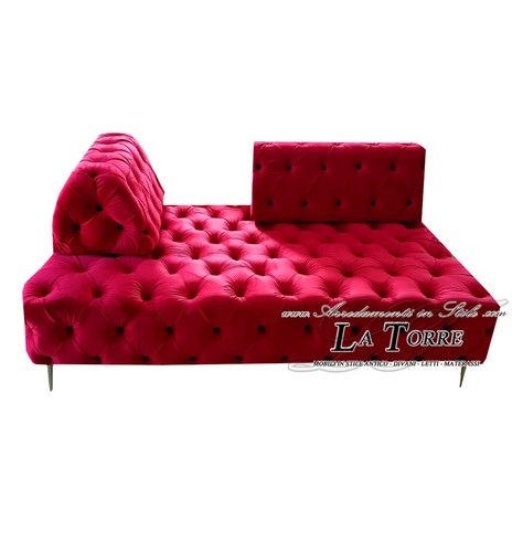 Sofa chaise longue places - chaise, 2