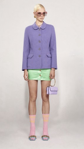 Veste laine aspesi violet - en,