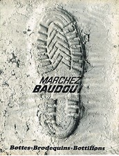 ADVERTISEMENT ADVERTISING 1966 BAUDOU boots bottlenecks