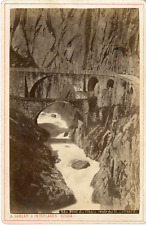 Gabler, Interlaken, Devil's Bridge Vintage Albumen Print Albumen Print 11