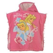 DISNEY poncho fille cape de bain à capuche PRINCESSES 2-6 ans NEUF