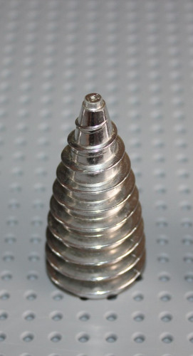 Lego chrome silver cone - chrome,
