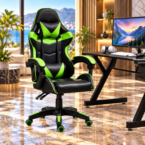 Chaise bureau gaming - , vert