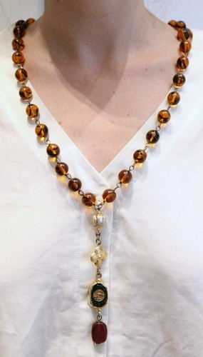 Chanel collier verre - chanel,