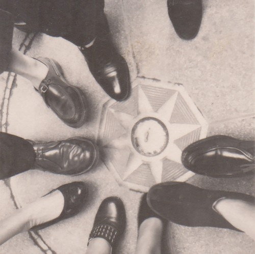 Cercle chaussures autour - autour, de