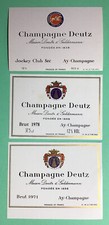 DEUTZ - ÉTIQUETTES CHAMPAGNE