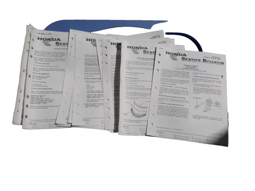 Honda factory service bulletin - factory,