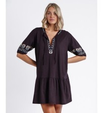 Robe marron style oriental