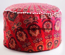 Pouf Ottoman Rouge Mandala