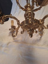 ANCIEN LUSTRE EN BRONZE 