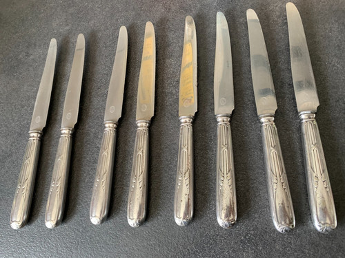 Lot couteaux table - 8, de