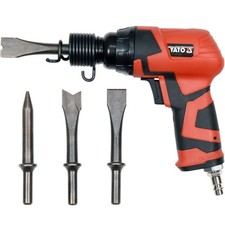 MARTEAU BURINEUR AIR COMPRIME ULTRA LEGER BURIN PNEUMATIQUE AVEC 4 BURINS