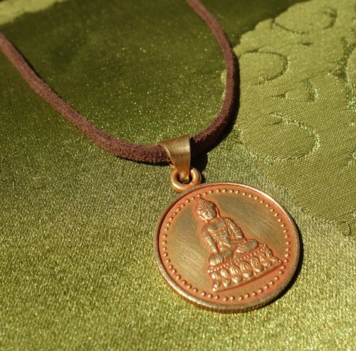 Pendentif bouddha médaille - pendentif, en