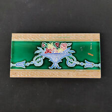 Vintage Architecture Meubles Carreau 6x3 Floral Majolique Art Nouveau Japon